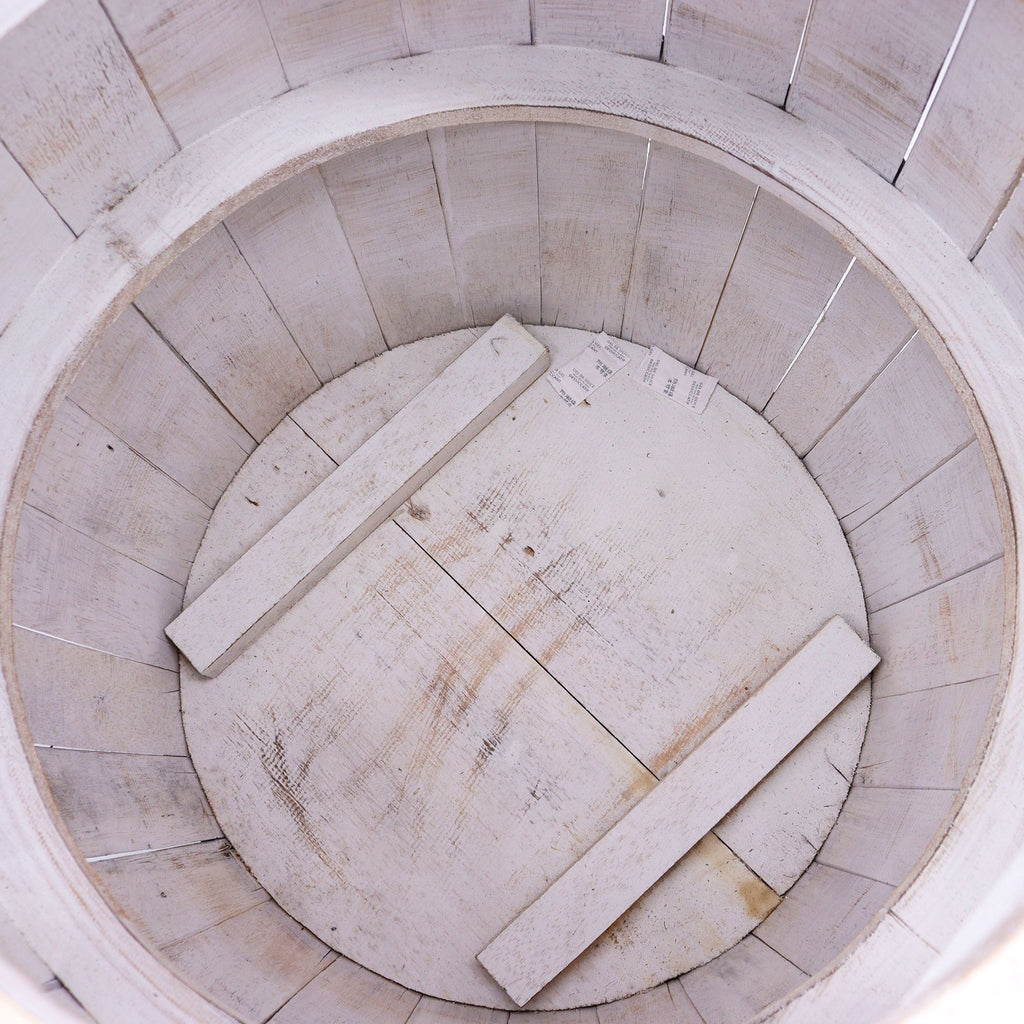 Close-up of a circular stone structure with horizontal slabs