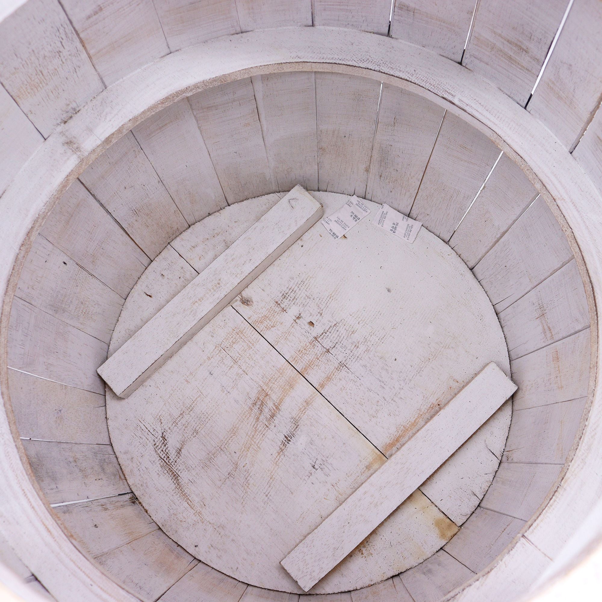 Close-up of a circular stone structure with horizontal slabs