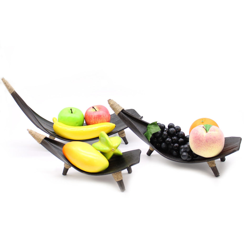 Fruit display set with fruits on a white background