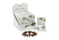 Display of Stamford Incense Cones with packaging on a white background