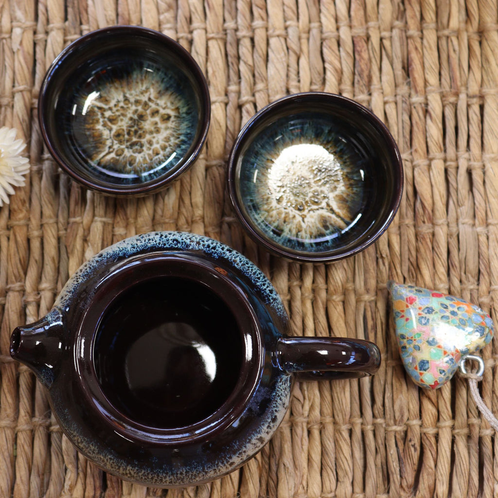 herbal-black-glaze-teapot-set-pot-two-cups