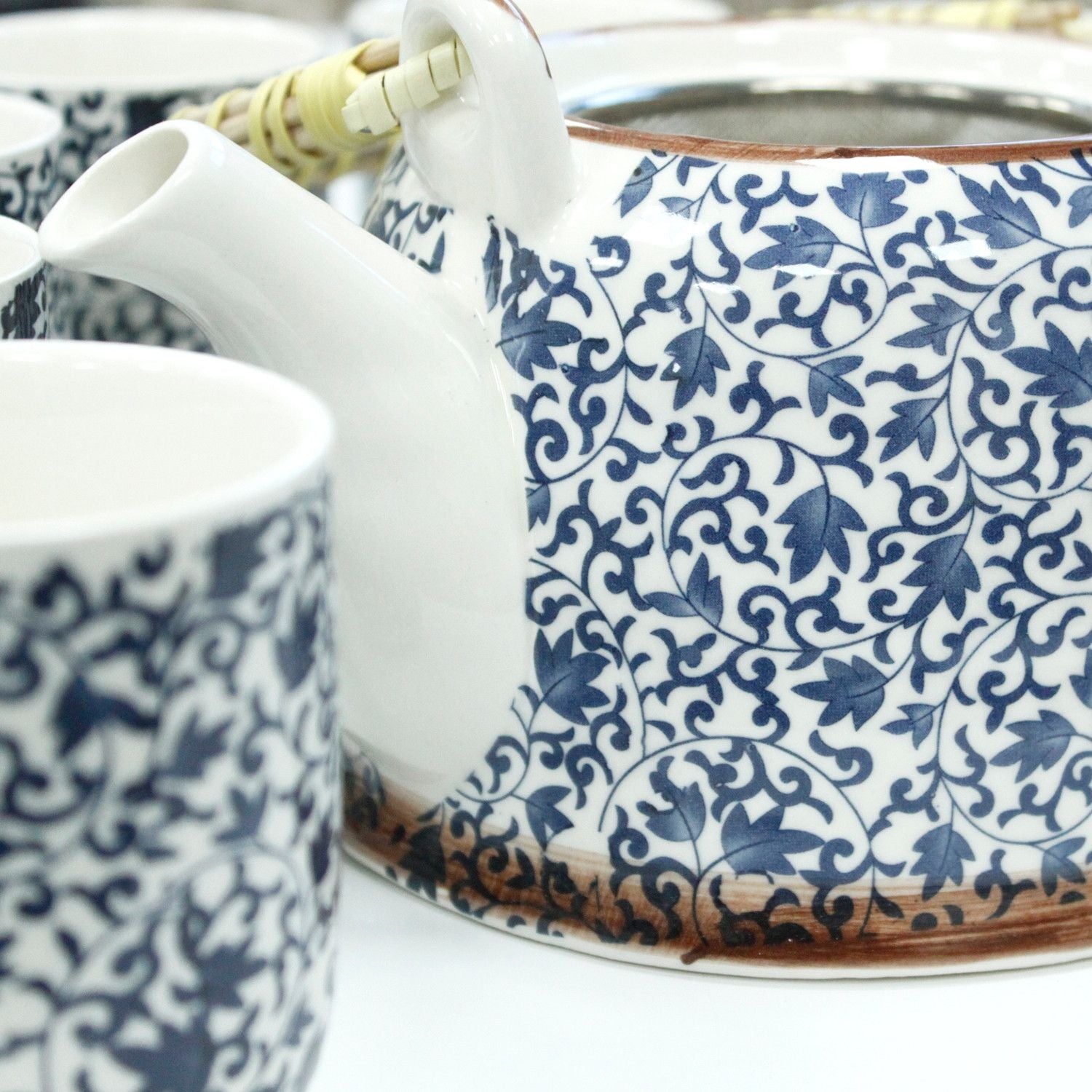 herbal-teapot-set-blue-pattern